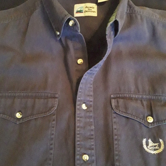 Men's Navy Blue XL short sleeve shirt. Against the Elements brand. - Picture 3 of 5
